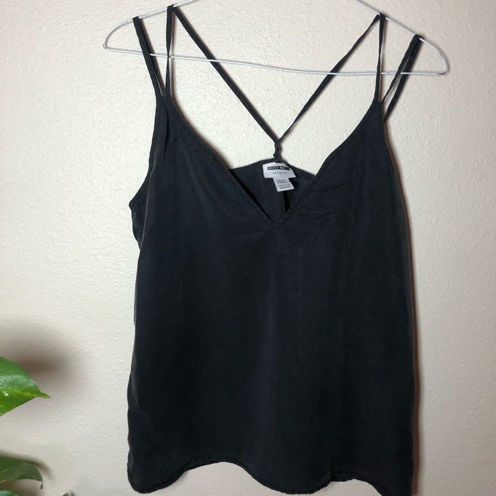 Black Noisy May strappy tank top